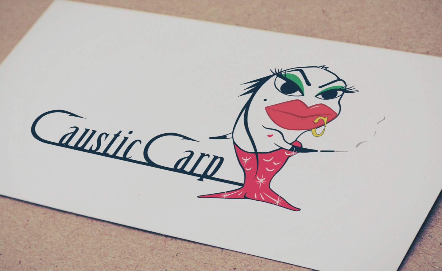 Caustic Carp Customized Logo